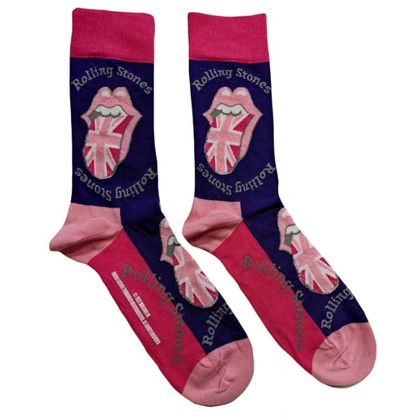 The Rolling Stones Unisex Adult UK Tongue Socks Purple/Pink 17 UK-7 UK-11 UK