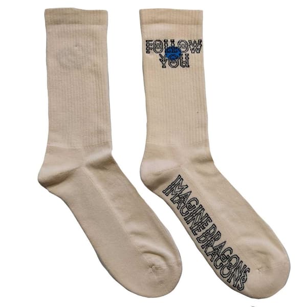 Imagine Dragons Unisex Adult Follow You Socks White 7 UK-11 UK
