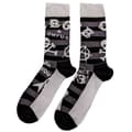 Pikkukuva 2 / 2: CBGB Unisex Adult Striped Logo Socks