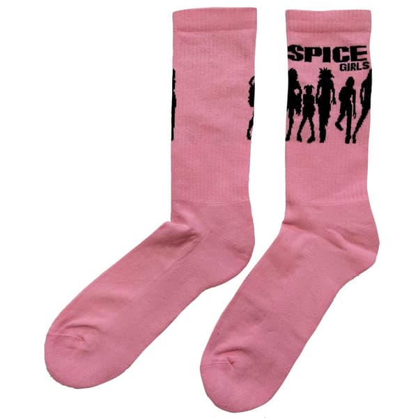 Spice Girls Unisex Adult Silhouette Socks