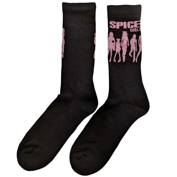 Spice Girls Unisex Adult Silhouette Socks