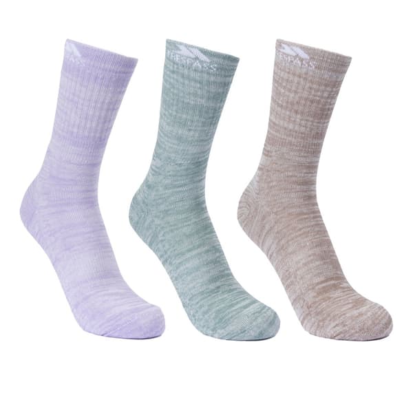 Trespass Kvinnor/Damer Helvellyn Trekking Socks (Pack Of 3)