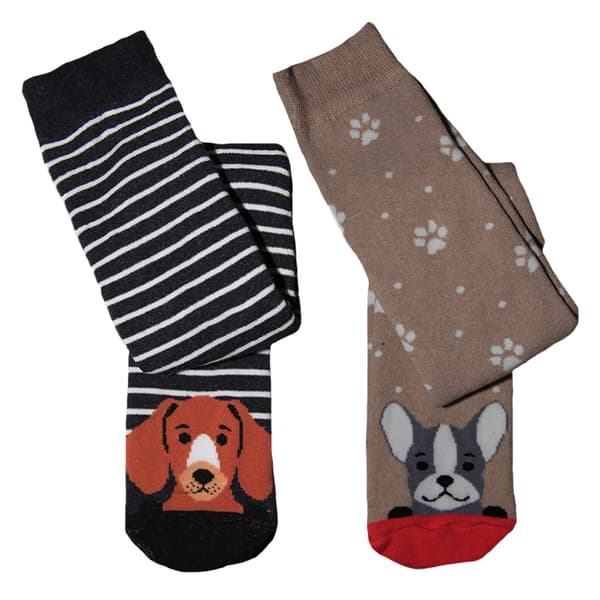 Simply Essentials Dame/kvinder Dogs Welly Socks (pakke med 2)