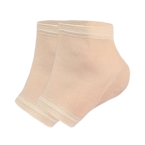 Geelinen kantapääsukat / Open Toe Gel Heel -sukat Beige