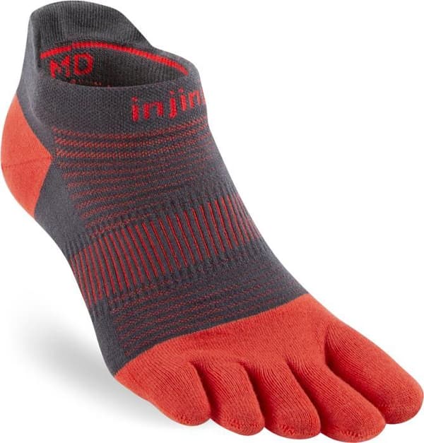 INJINJI RUN LIGHTWEIGHT NO-SHOW Spice, tåstrumpor löpning Large (44.5-47)