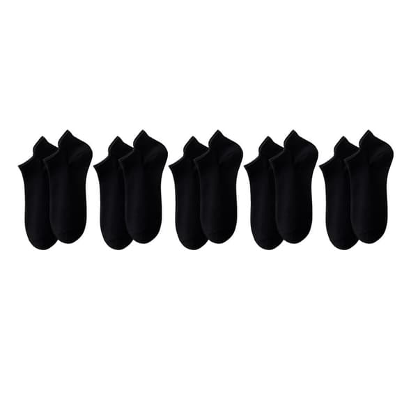 5 Pack Invisible No Show Socks Hälskydd Båtstrumpor för män