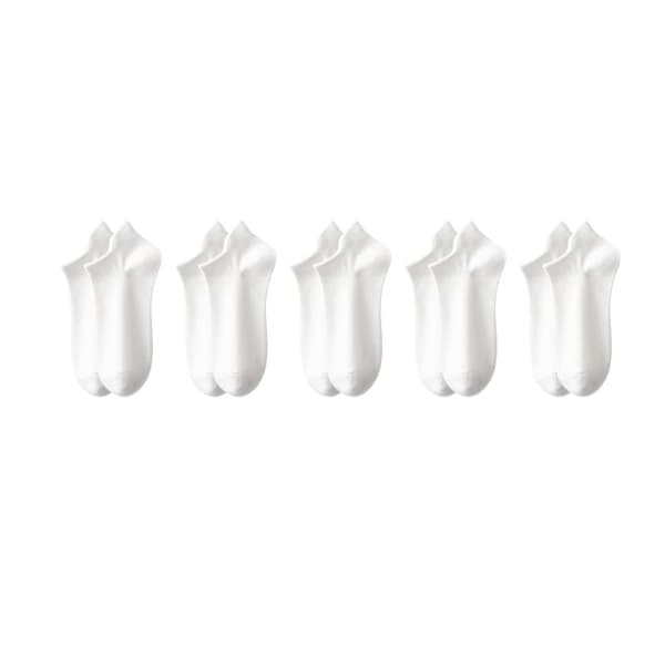 5 Pack Invisible No Show Socks Hälskydd Båtstrumpor för män