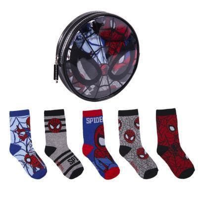 Spiderman 5 par barne​sokker størrelse 19-22 avengers sokker