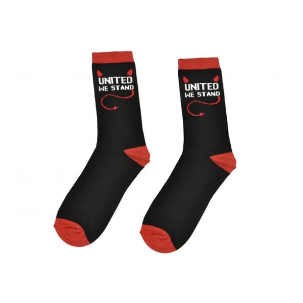 United We Stand-strumpor för barn/unga Black/Red 4 UK-6.5 UK