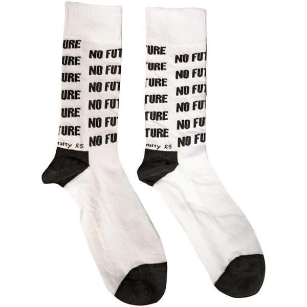 Sex Pistols Unisex Adult No Future Socks White/Black 7 UK-11 UK