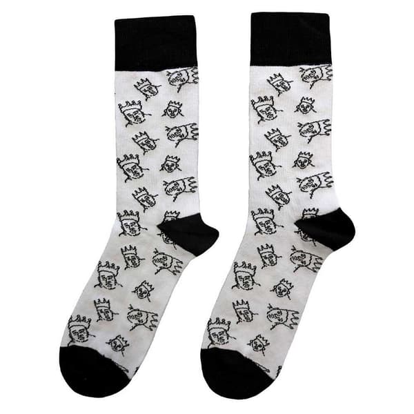 Biggie Smalls Ankle Socks Hand Drawn (UK SIZE 7 - 11) UK Size 7-11
