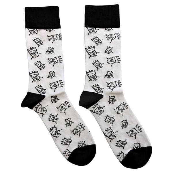 Biggie Smalls Ankle Socks Hand Drawn (UK SIZE 7 - 11) UK Size 7-11
