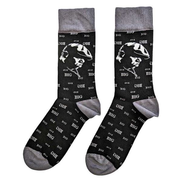 Biggie Smalls Ankle Socks Side Portrait (UK SIZE 7 - 11) UK Size 7-11