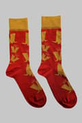 Miniatyrbild 3 av 3: Madness Ankle Socks Crown Pattern Official Mens Red (UK SIZE 7 - 11) UK Size 7-11