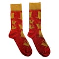 Miniatyrbild 1 av 3: Madness Ankle Socks Crown Pattern Official Mens Red (UK SIZE 7 - 11) UK Size 7-11