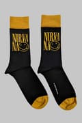Miniatyrbild 3 av 3: Nirvana Ankle Socks Logo Stacked Official Mens Black (UK SIZE 7 - 11) UK Size 7-11