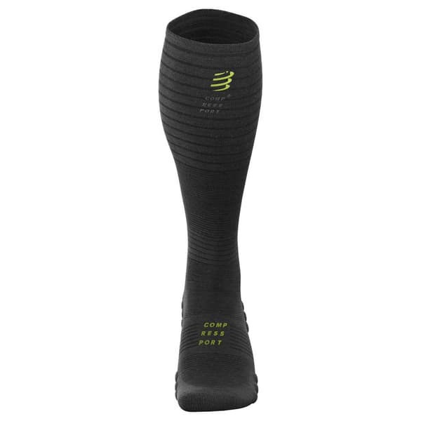 Compressport Sokker Full Run Sort EU 39-41 Mand