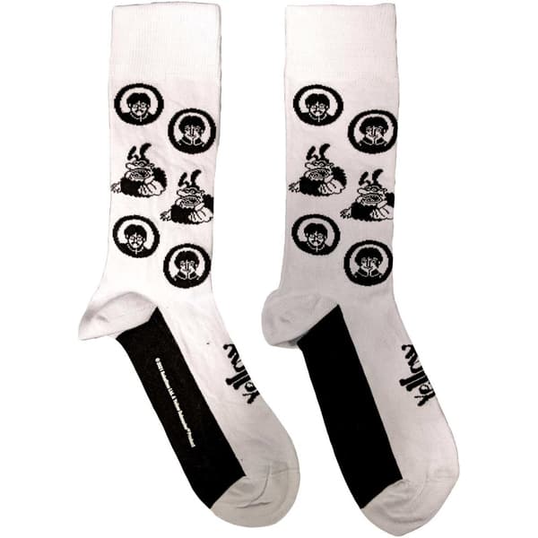 The Beatles Unisex Adult Meanies Band Socks White/Black 7 UK-11 UK