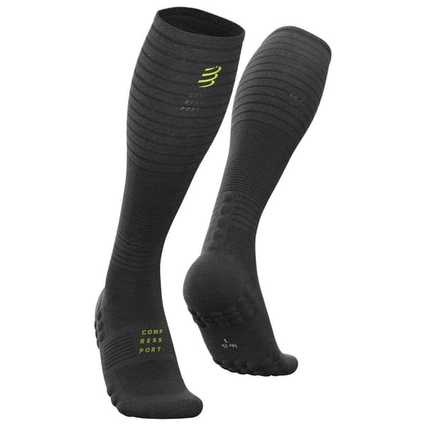 Compressport Sokker Full Run Sort EU 42-44 Mand