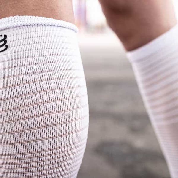 Compressport Sokker Full Run Hvid EU 42-44 Mand
