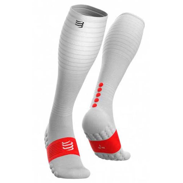 Compressport Sokker Full Run Hvid EU 42-44 Mand