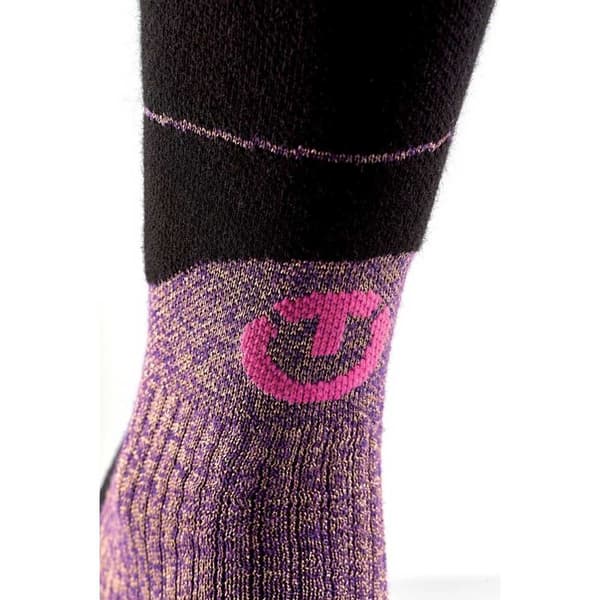 Therm-ic Strumpor Ski Merino Reflective Svart,Rosa EU 37-38 Kvinna