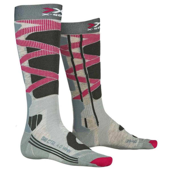 X-socks Strumpor Ski Control 4.0 Grå EU 39-40 Kvinna