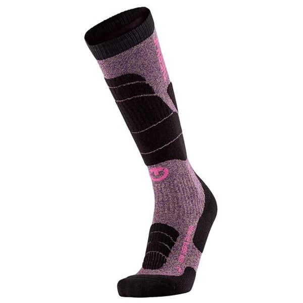 Therm-ic Sokker Ski Merino Reflective Sort,Rosa EU 41-42 Kvinde
