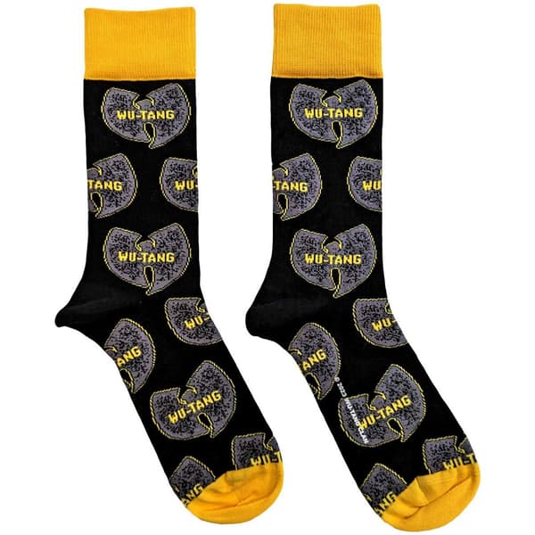 Wu-Tang Clan Unisex Ankle Socks: Grey Logos (UK Size 7 - 11)