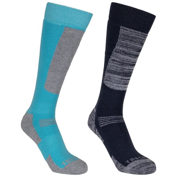 Trespass Childrens/Kids Convex Ski Socks (Pack of 2)