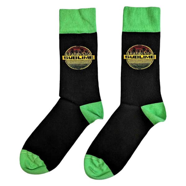 Sublime Ankle Socks Circle Logo Official Mens Black (UK SIZE 7 - 11) UK Size 7-11