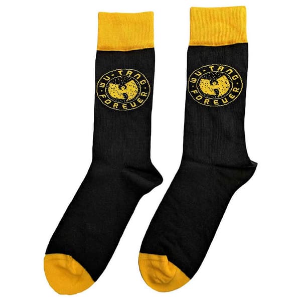 Wu-Tang Clan Ankle Socks Forever Official Mens Black (UK SIZE 7 - 11) UK Size 7-11
