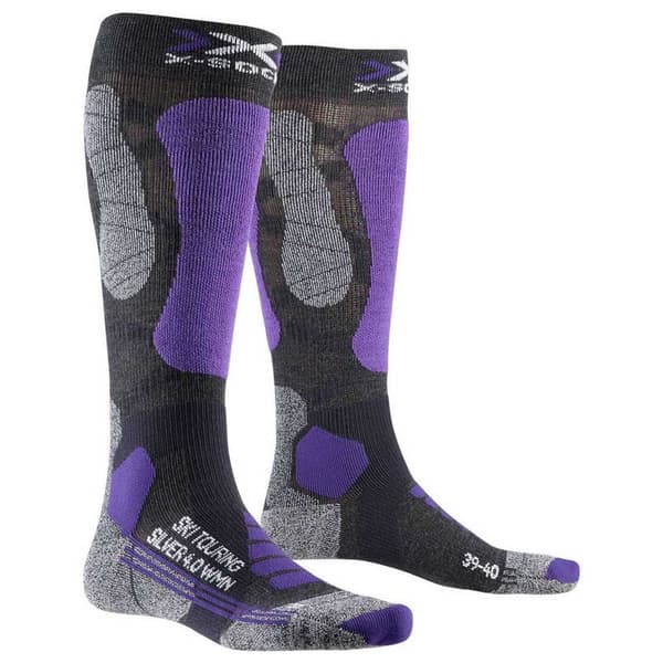 X-socks Strumpor Ski Touring Silver 4.0 Grå,Lila EU 39-40 Kvinna