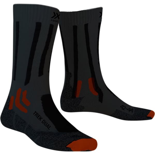 X-socks Sokker Dual Sort,Grå EU 39-41 Mand