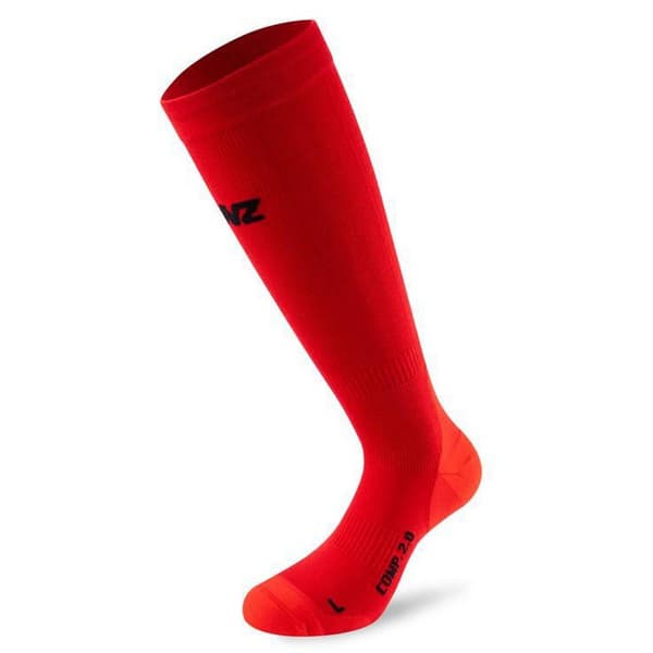 Lenz Lange Strømper Compression 2.0 Merino Rød EU 39-41 Mand