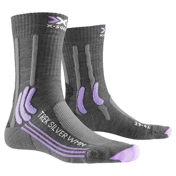X-socks Strumpor Trekking Silver Grå EU 35-36 Kvinna