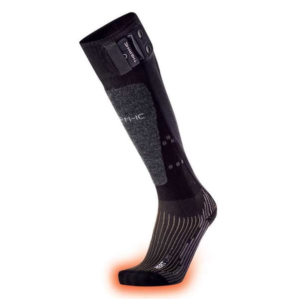 Therm-ic Opvarmede Lange Sokker Powersocks Set Heat Uni+s-pack 1200 Sort EU 42-44 Mand