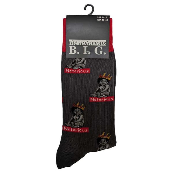 Biggie Smalls Ankle Socks Notorious Baby (UK SIZE 7 - 11) UK Size 7-11