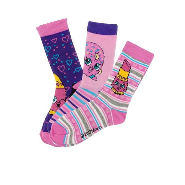 Shopkins Strumpor med olika motiv för flickor (3-pack)