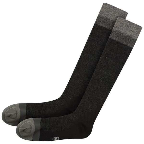 Lenz Lange Strømper Merino Compression 1 Sort EU 39-41 Mand