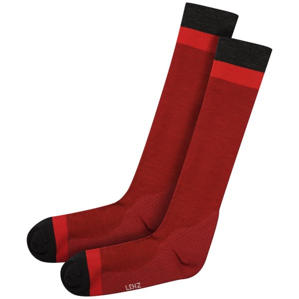 Lenz Långstrumpor Merino Compression 1 Röd EU 45-47 Man