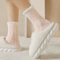 Miniatyrbilde 8 av 8: Furry sokker - plysj hot fleece rosa