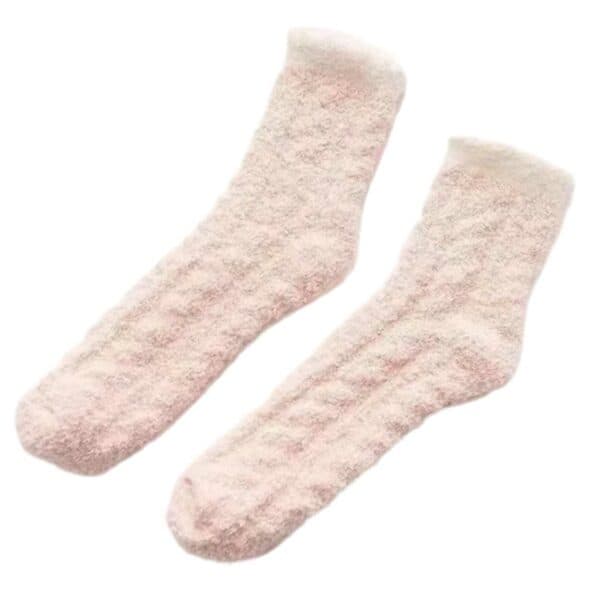Lurviga Raggsockor – Plysch Varm Fleece Rosa