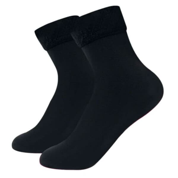 Fodrade Strumpor – Varm Fleece Svart