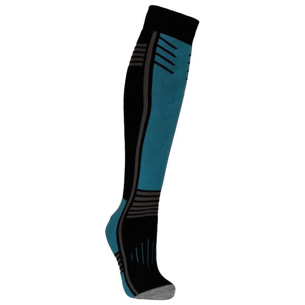 Trespass Unisex Adult Icy Ski Socks Black/Storm Blue 3 UK-6 UK