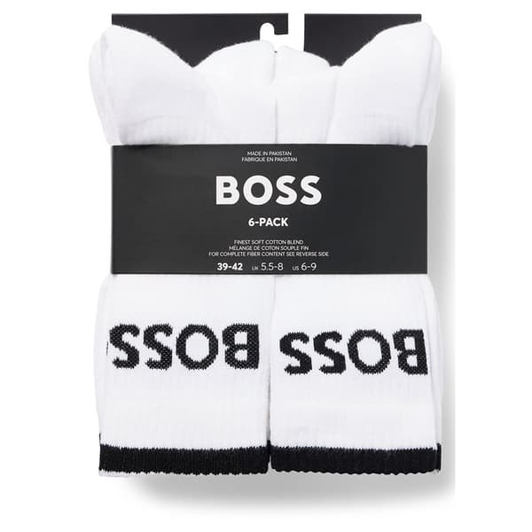 Boss Sokker Stripcc 10257762 6 Par Hvid EU 39-42 Mand