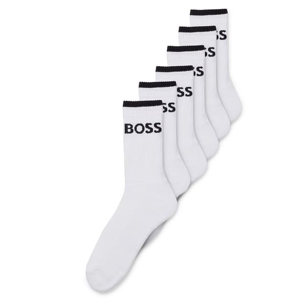 Boss Sokker Stripcc 10257762 6 Par Hvid EU 39-42 Mand