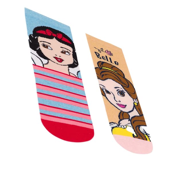 Disney Princess Girls Characters Socks (Pack of 6)
