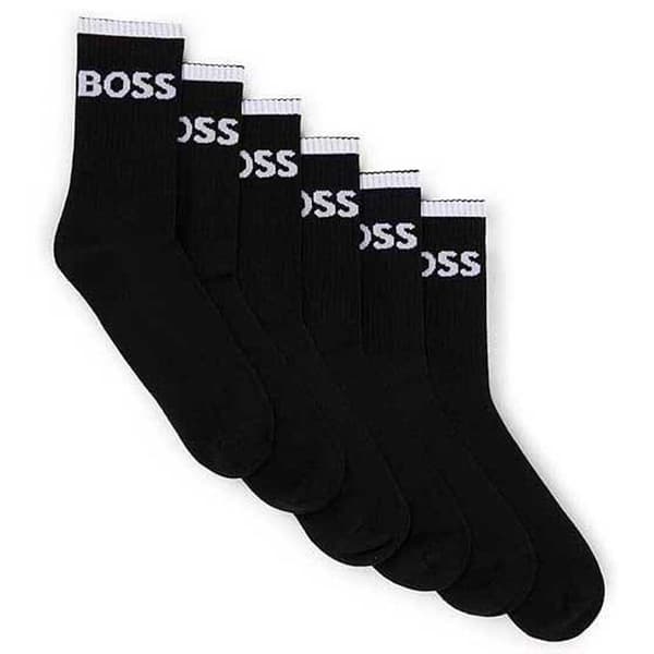 Boss Sokker Stripcc 10257762 6 Par Sort EU 39-42 Mand