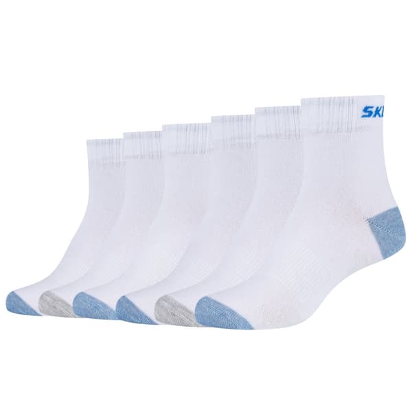 Skechers 3PPK Boys Mech Ventilation Socks SK41064-1000, för Pojke, Strumpor, Vit
